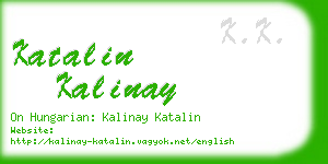 katalin kalinay business card